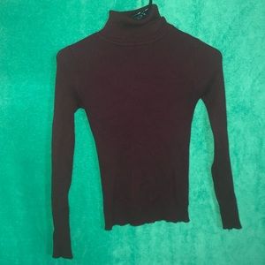 Burgundy Turtleneck